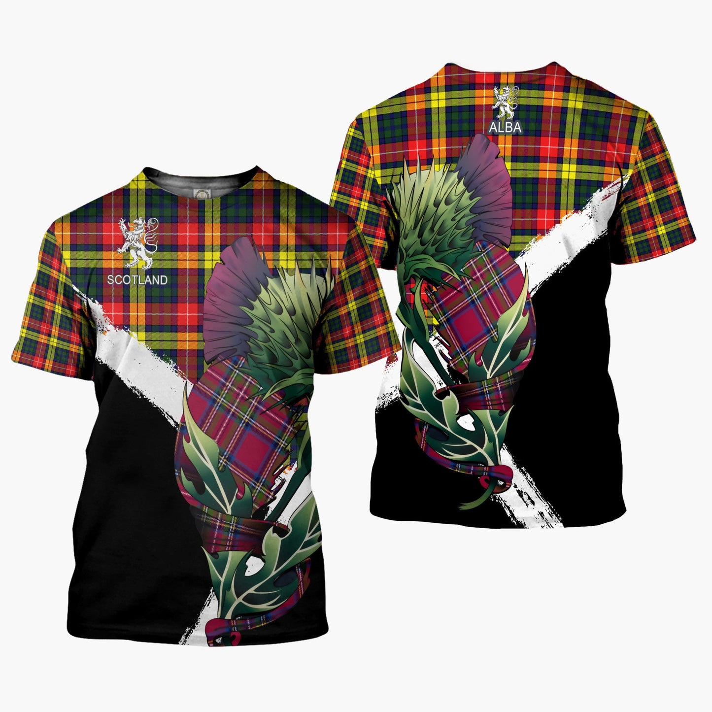 Printivon Dewar Clan T Shirt Scottish Thistle Gift