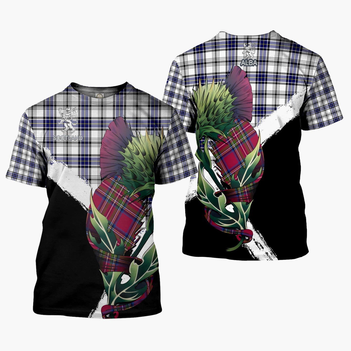 Printivon Hannay Clan T Shirt Scottish Thistle Gift