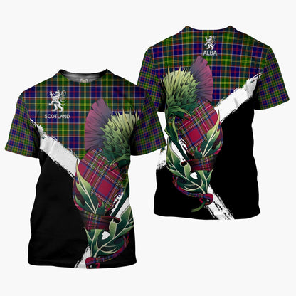 Printivon Dalrymple Clan T Shirt Scottish Thistle Gift