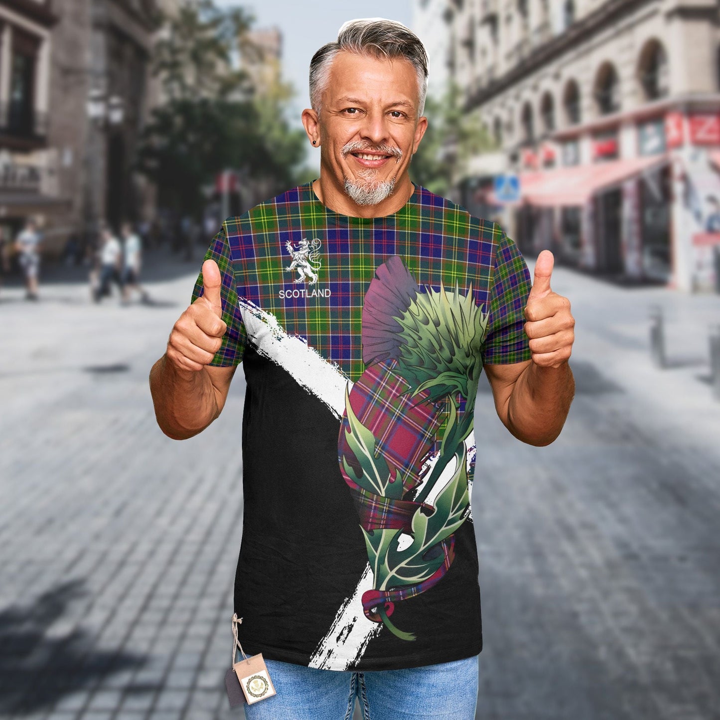 Printivon Dalrymple Clan T Shirt Scottish Thistle Gift