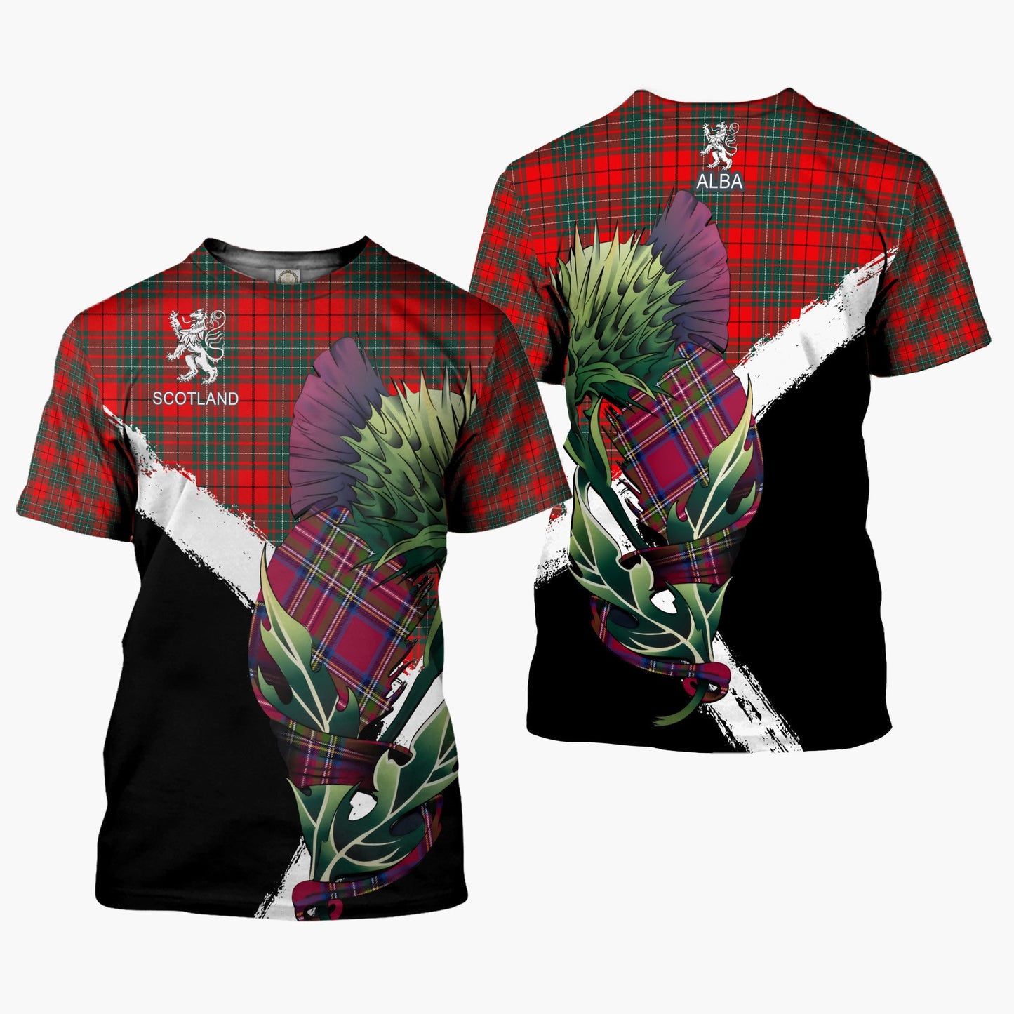 Printivon Cumming Clan T Shirt Scottish Thistle Gift