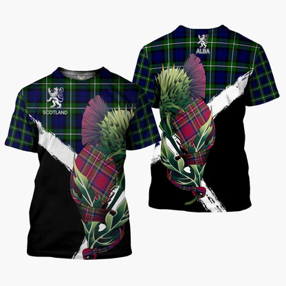 Printivon Forbes Clan T Shirt Scottish Thistle Gift