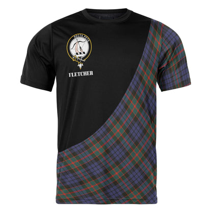 Printivon Fletcher Clan Tartan with Kilt Design Personalized Tee Shirt Scotland Gift For Mom and Dad