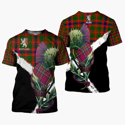 Printivon Kinninmont Clan T Shirt Scottish Thistle Gift