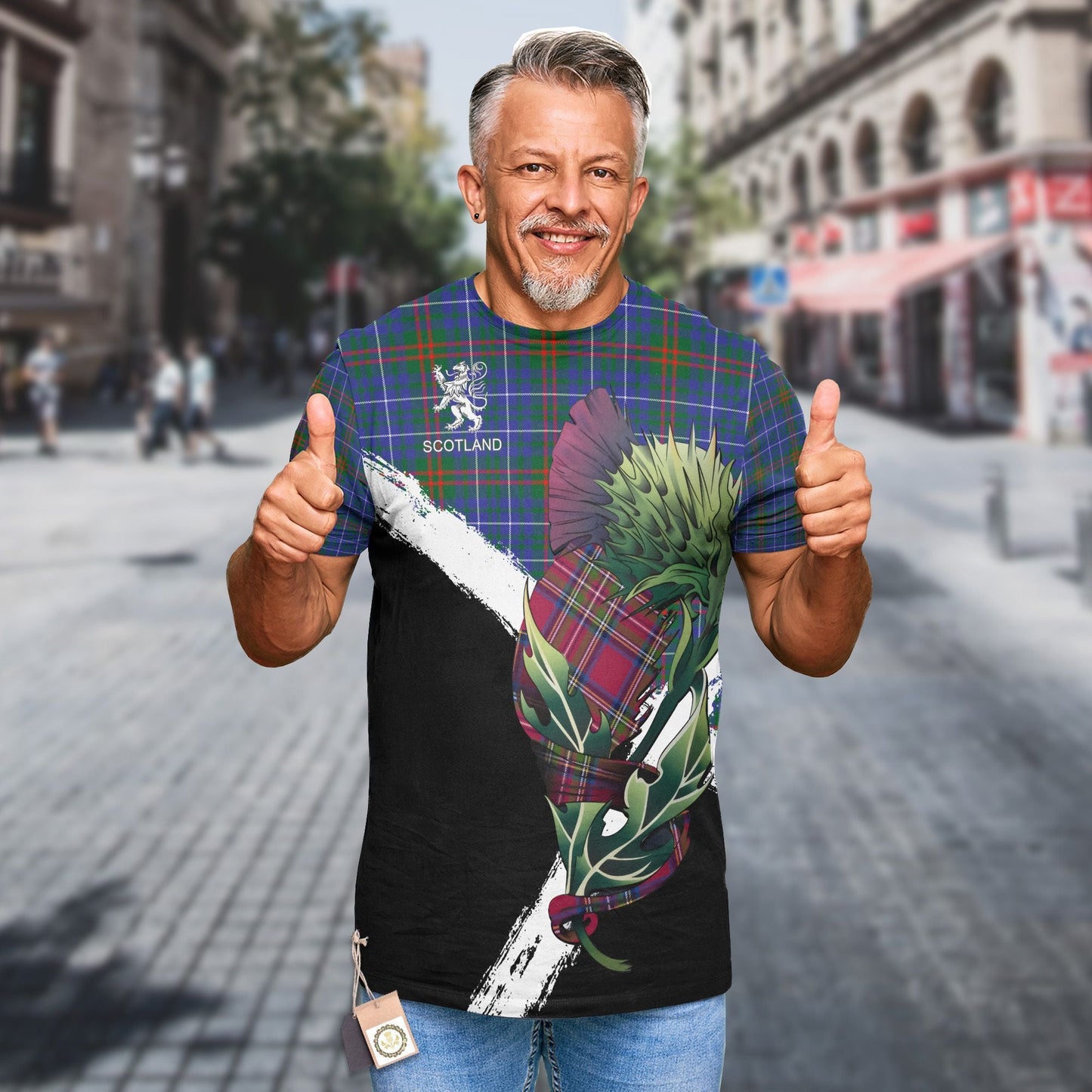 Printivon Edmonstone of Duntreath Clan T Shirt Scottish Thistle Gift