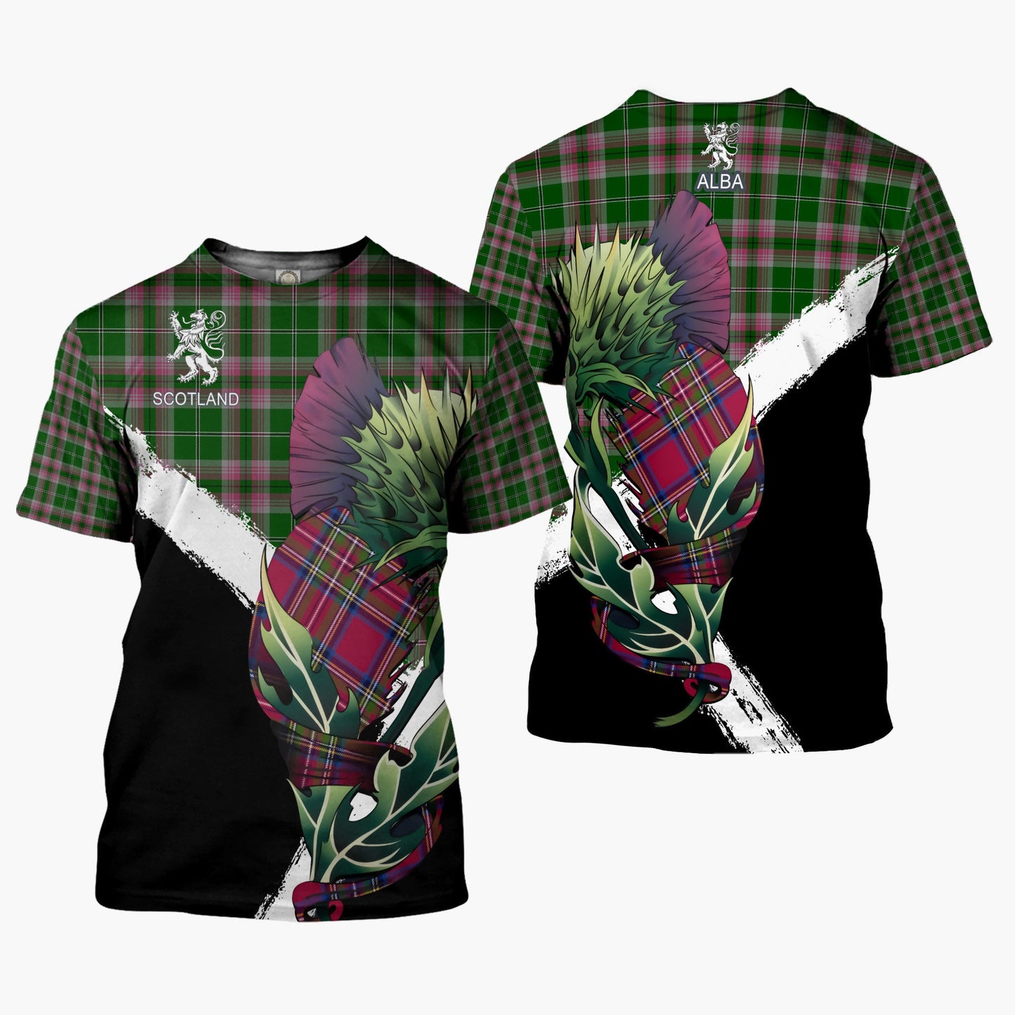 Printivon Gray Clan T Shirt Scottish Thistle Gift