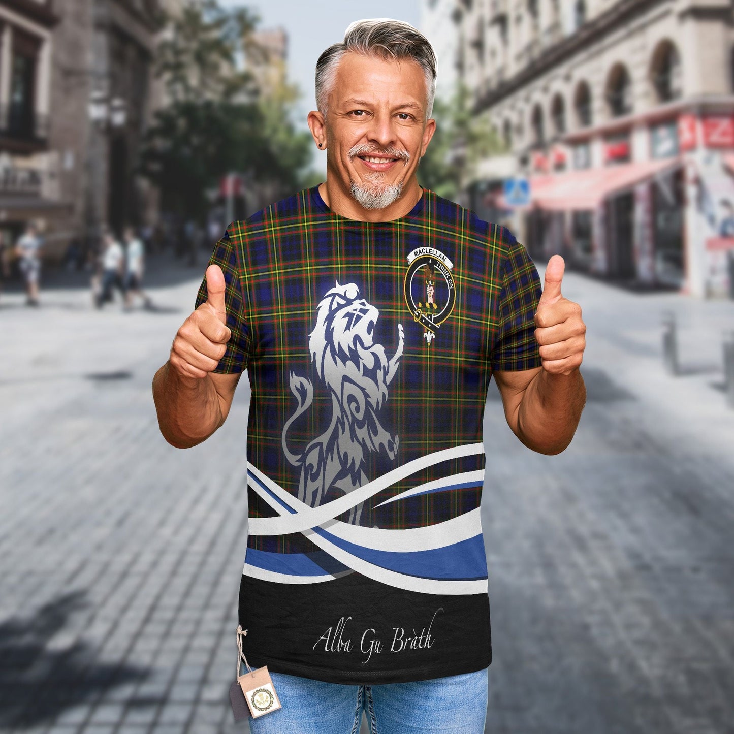 Printivon MacLellan Clan Crest Alba Gu Brath T Shirt Scotland Gift