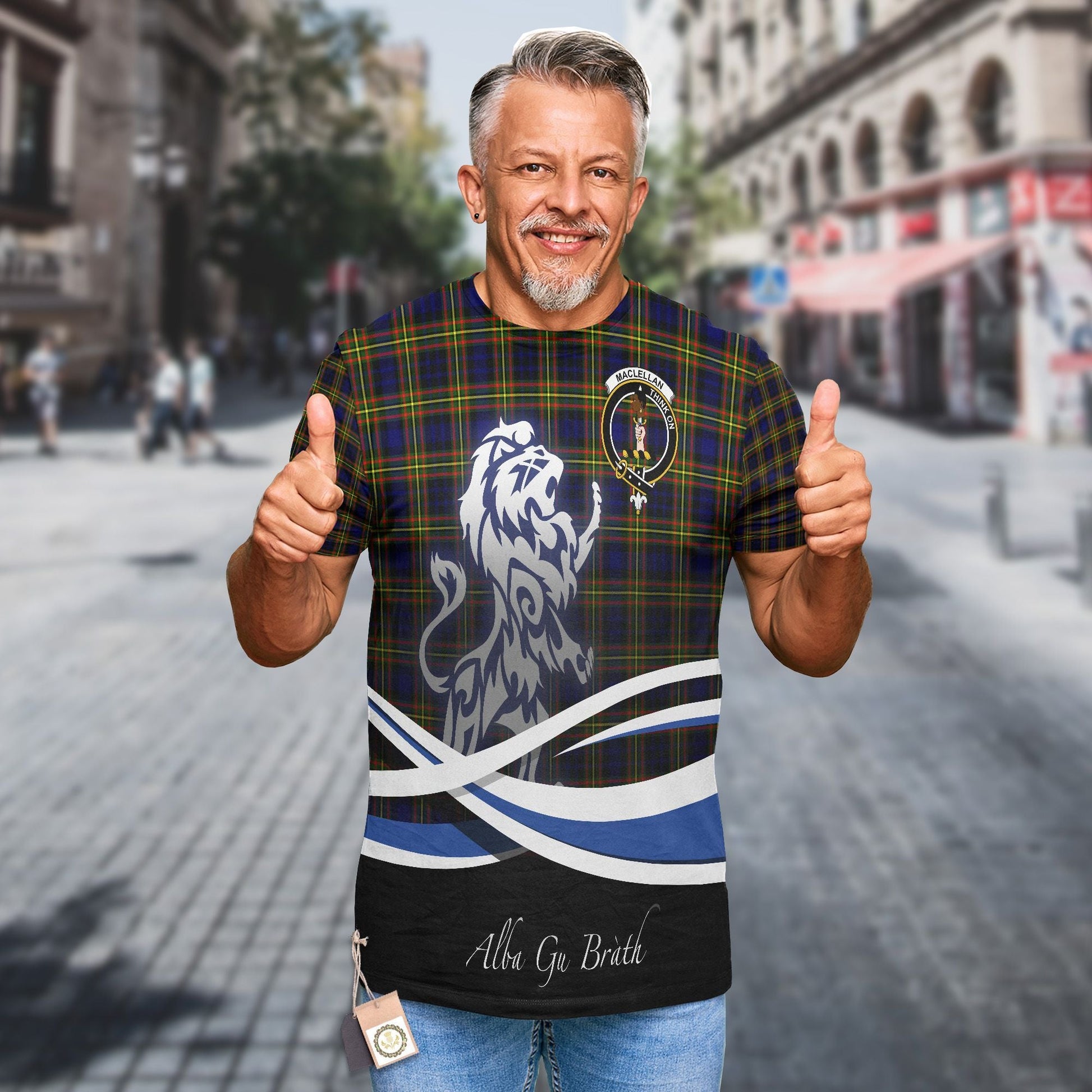 Printivon MacLellan Clan Crest Alba Gu Brath T Shirt Scotland Gift