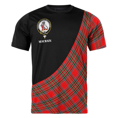 Printivon MacBain Clan Tartan with Kilt Design Personalized Tee Shirt Scotland Gift For Mom and Dad