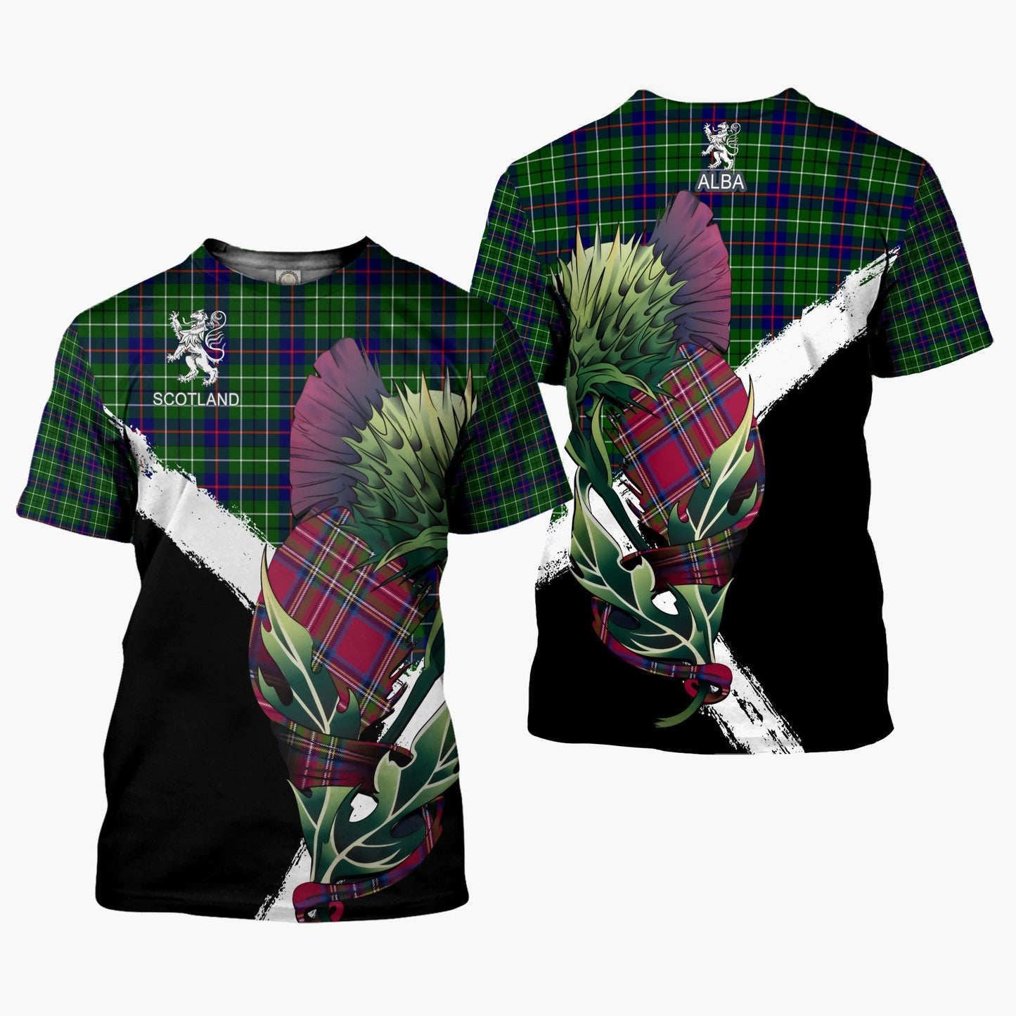 Printivon Duncan Clan T Shirt Scottish Thistle Gift