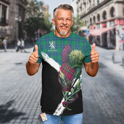 Printivon Irvine Clan T Shirt Scottish Thistle Gift