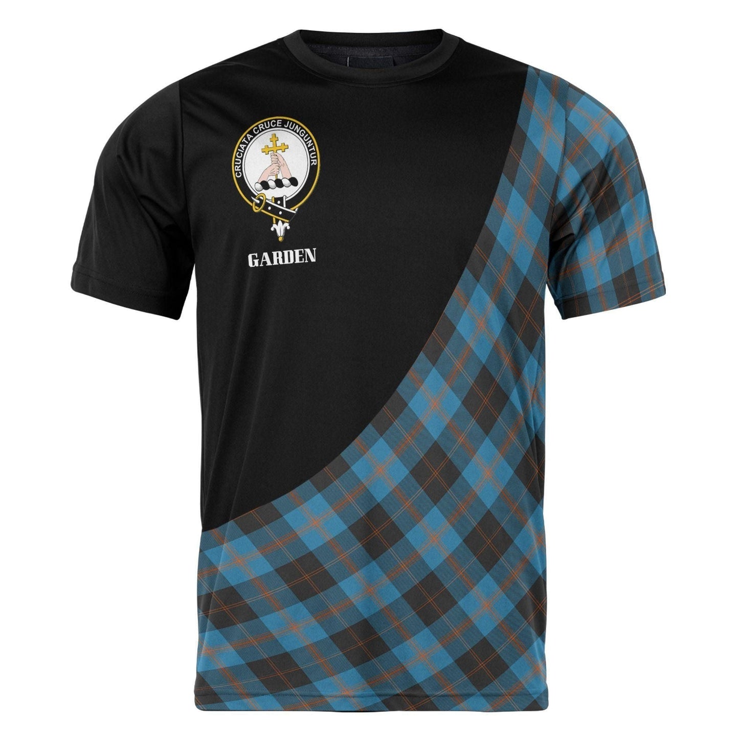 Printivon Garden Clan Tartan with Kilt Design Personalized Tee Shirt Scotland Gift For Mom and Dad