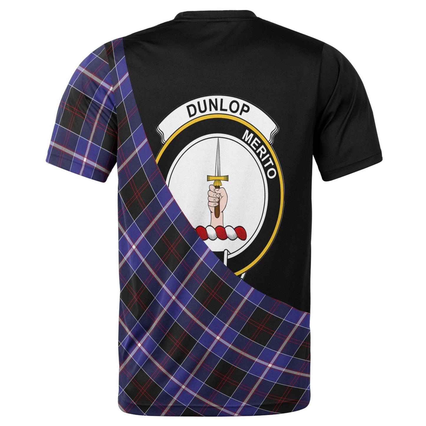 Printivon Dunlop Clan Tartan with Kilt Design Personalized Tee Shirt Scotland Gift For Mom and Dad