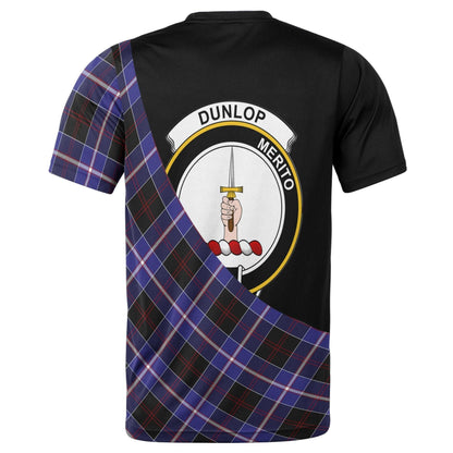 Printivon Dunlop Clan Tartan with Kilt Design Personalized Tee Shirt Scotland Gift For Mom and Dad