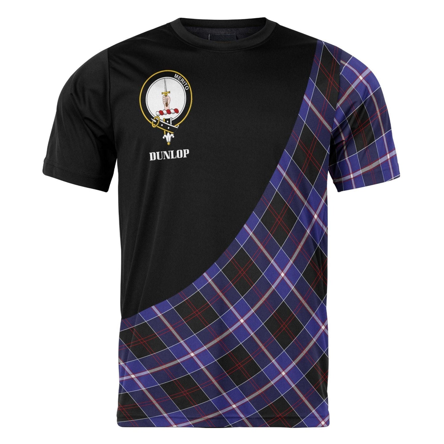 Printivon Dunlop Clan Tartan with Kilt Design Personalized Tee Shirt Scotland Gift For Mom and Dad