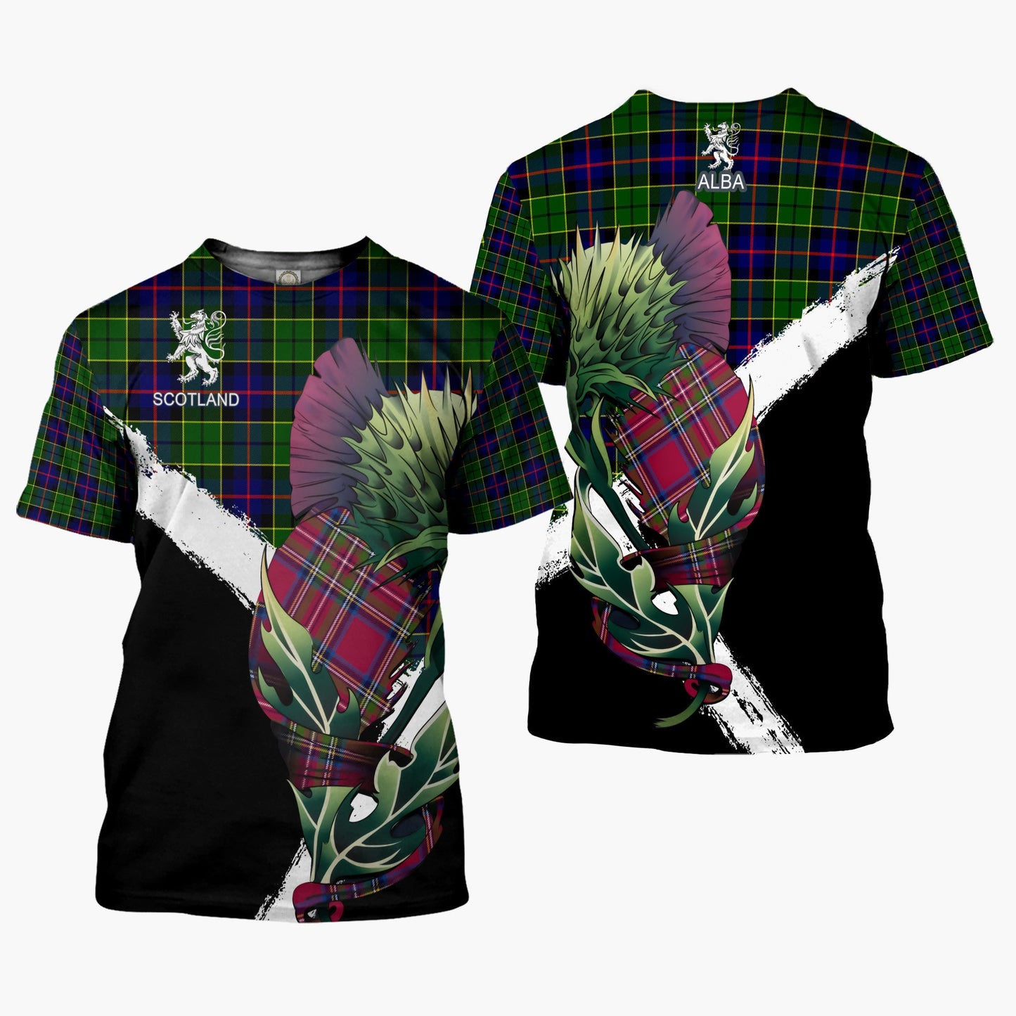 Printivon Forsyth Clan T Shirt Scottish Thistle Gift