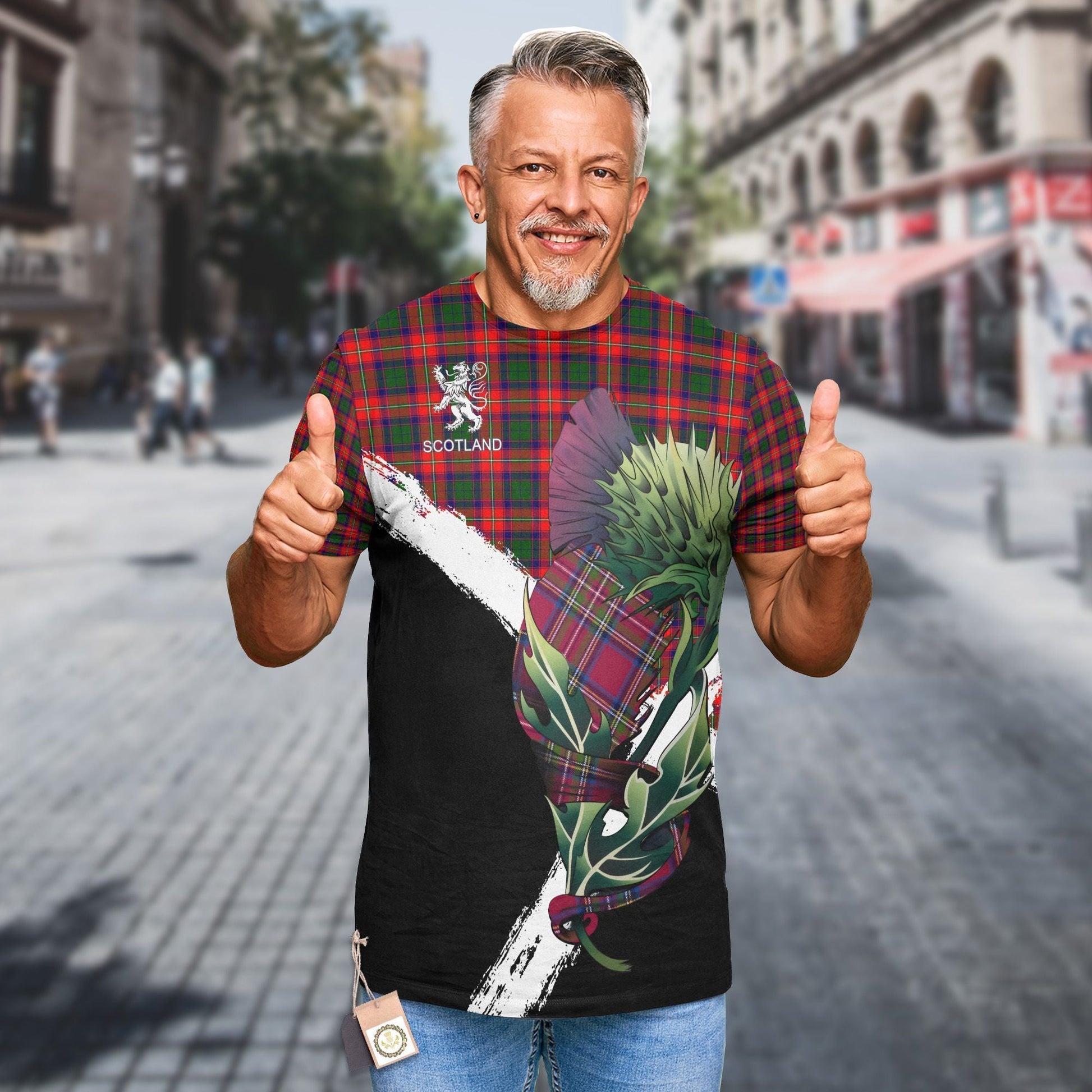 Printivon Hopkirk Clan T Shirt Scottish Thistle Gift