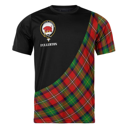 Printivon Fullerton Clan Tartan with Kilt Design Personalized Tee Shirt Scotland Gift For Mom and Dad