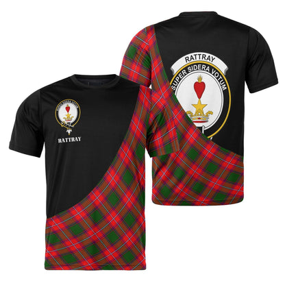 Printivon Rattray Clan Tartan with Kilt Design Personalized Tee Shirt Scotland Gift For Mom and Dad
