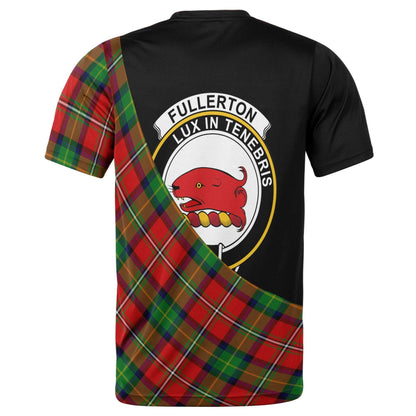 Printivon Fullerton Clan Tartan with Kilt Design Personalized Tee Shirt Scotland Gift For Mom and Dad
