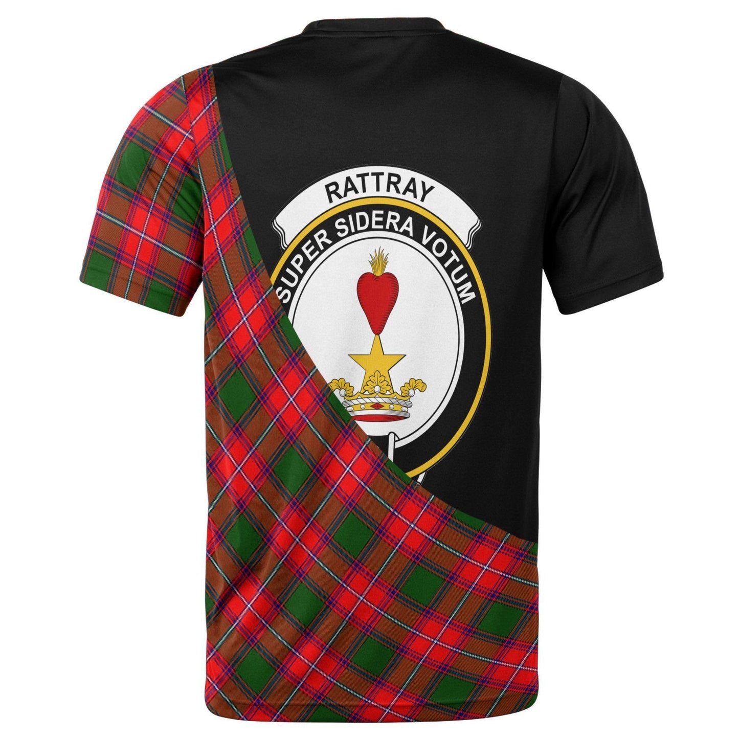 Printivon Rattray Clan Tartan with Kilt Design Personalized Tee Shirt Scotland Gift For Mom and Dad