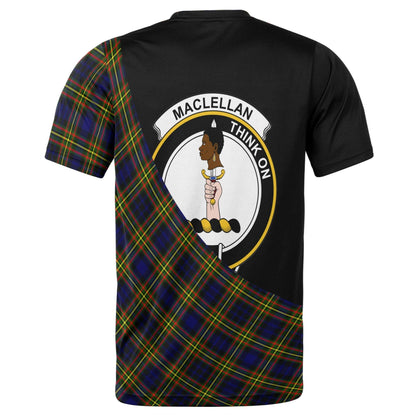 Printivon MacLellan Clan Tartan with Kilt Design Personalized Tee Shirt Scotland Gift For Mom and Dad