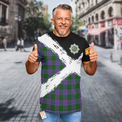 Printivon Elphinstone Clan T Shirt Scotland Coat Of Arms Tartan Pattern