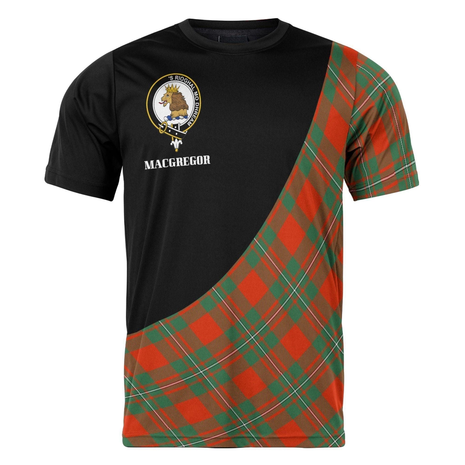 Printivon MacGregor Clan Tartan with Kilt Design Personalized Tee Shirt Scotland Gift For Mom and Dad