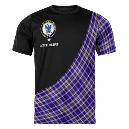 Printivon Ochterlony Clan Tartan with Kilt Design Personalized Tee Shirt Scotland Gift For Mom and Dad