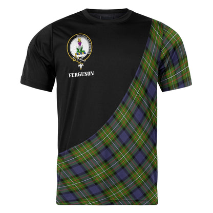 Printivon Ferguson Clan Tartan with Kilt Design Personalized Tee Shirt Scotland Gift For Mom and Dad