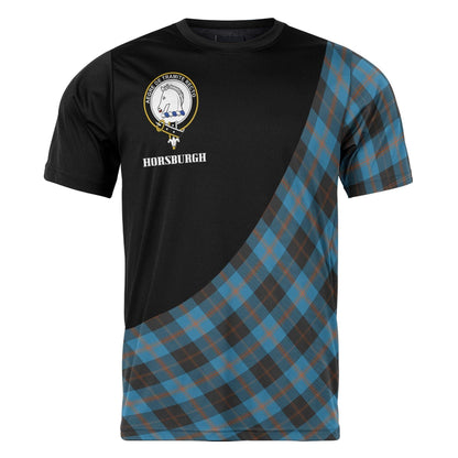 Printivon Horsburgh Clan Tartan with Kilt Design Personalized Tee Shirt Scotland Gift For Mom and Dad