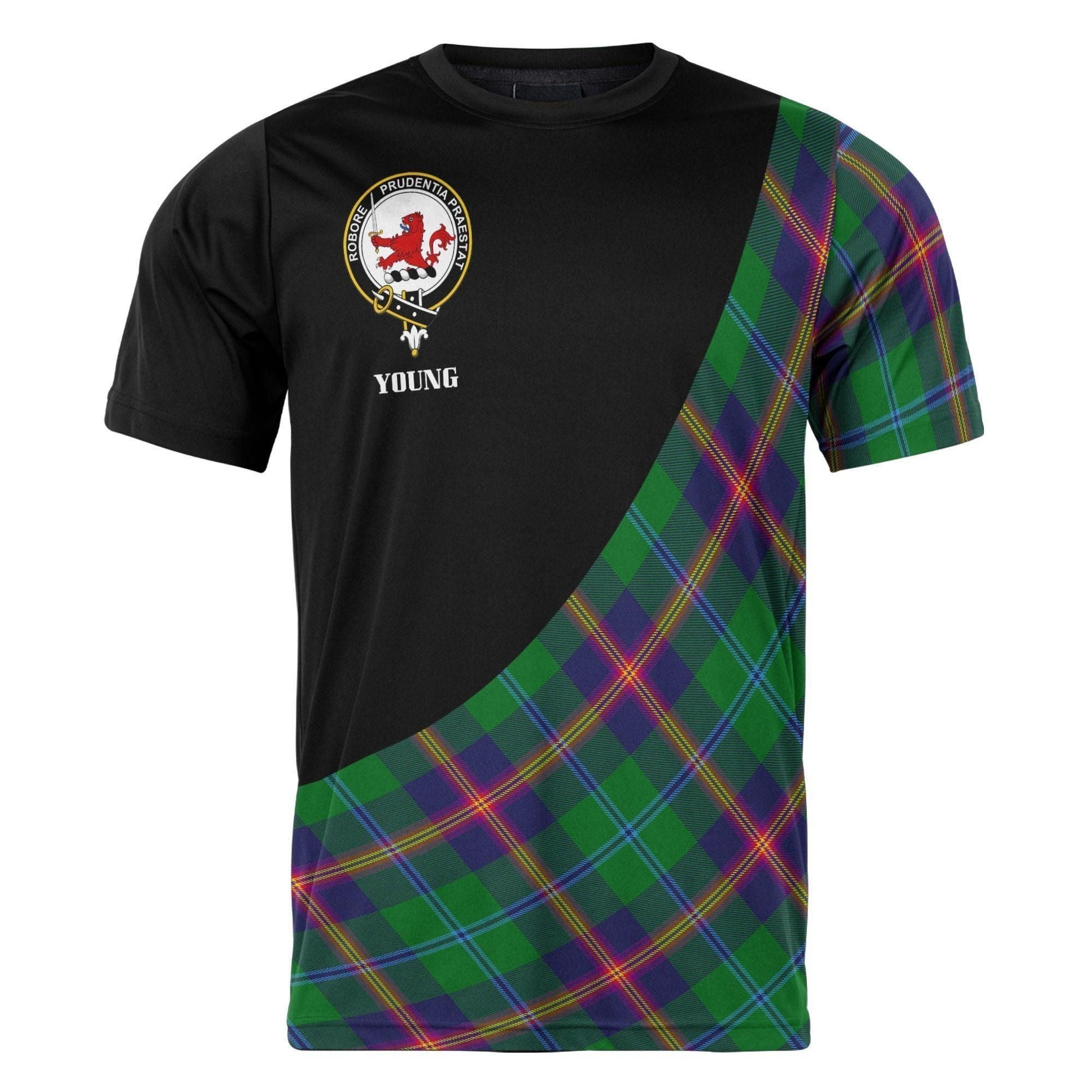 Printivon Young Clan Tartan with Kilt Design Personalized Tee Shirt Scotland Gift For Mom and Dad