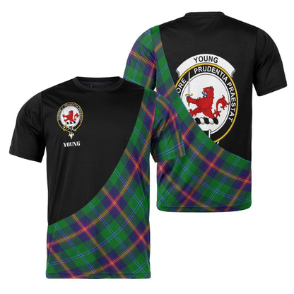 Printivon Young Clan Tartan with Kilt Design Personalized Tee Shirt Scotland Gift For Mom and Dad