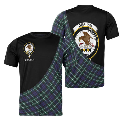 Printivon Graham Clan Tartan with Kilt Design Personalized Tee Shirt Scotland Gift For Mom and Dad