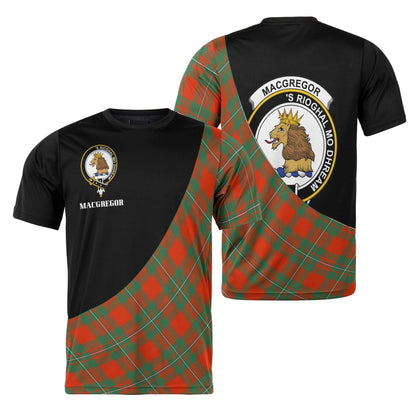 Printivon MacGregor Clan Tartan with Kilt Design Personalized Tee Shirt Scotland Gift For Mom and Dad
