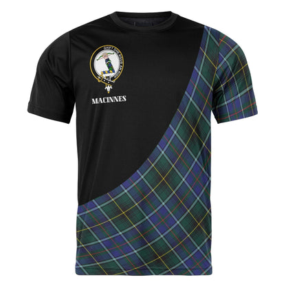 Printivon MacInnes Clan Tartan with Kilt Design Personalized Tee Shirt Scotland Gift For Mom and Dad
