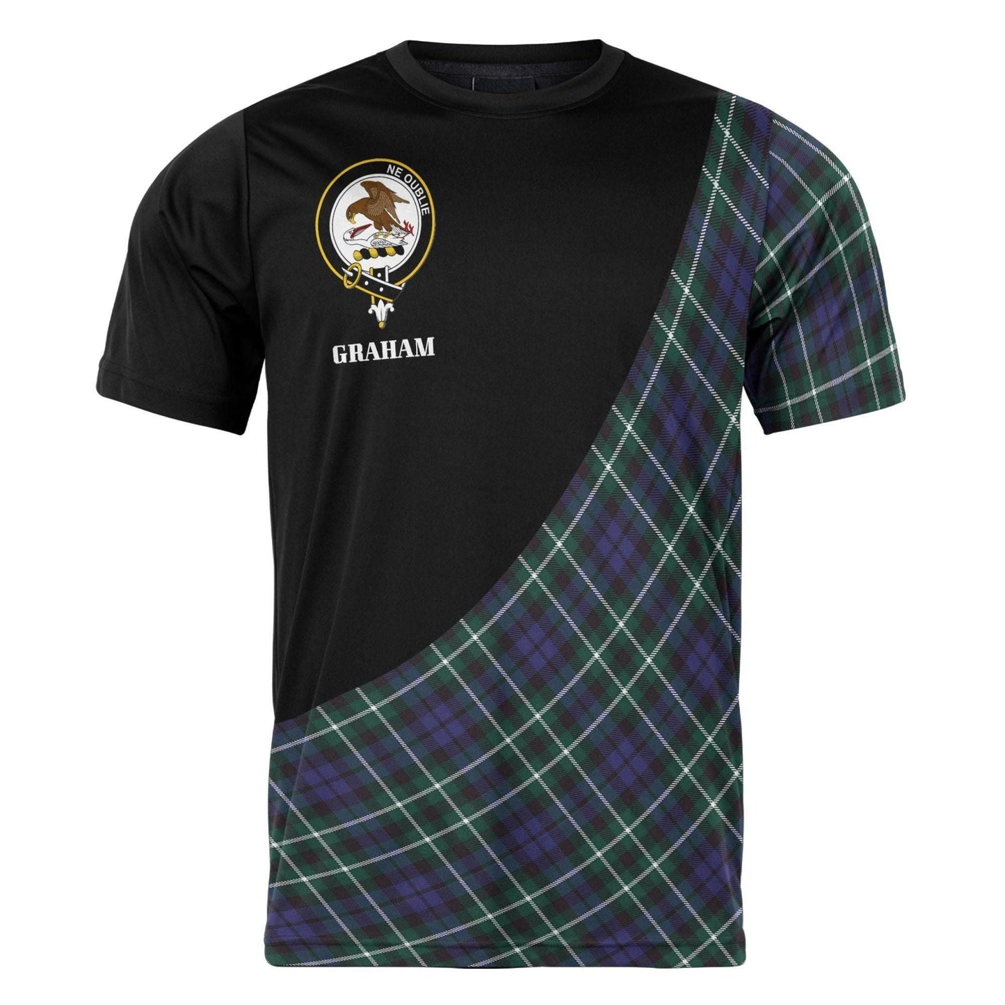 Printivon Graham Clan Tartan with Kilt Design Personalized Tee Shirt Scotland Gift For Mom and Dad