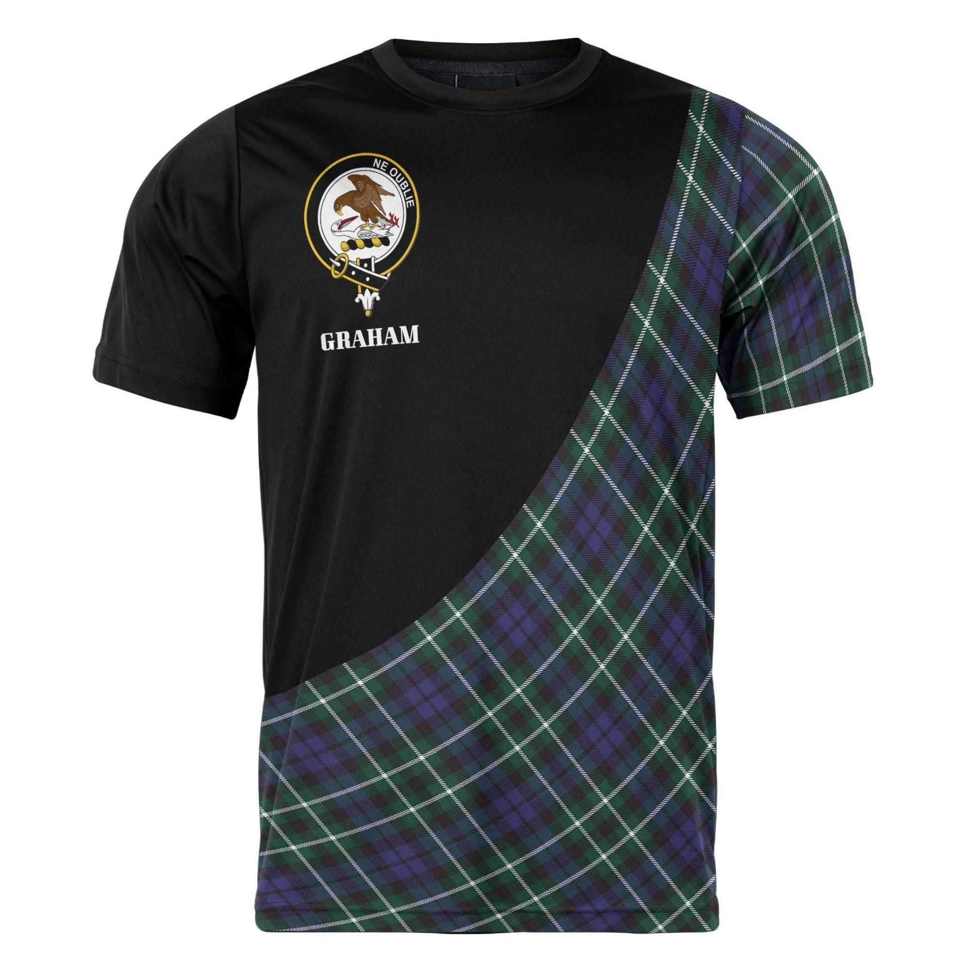 Printivon Graham Clan Tartan with Kilt Design Personalized Tee Shirt Scotland Gift For Mom and Dad