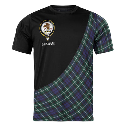 Printivon Graham Clan Tartan with Kilt Design Personalized Tee Shirt Scotland Gift For Mom and Dad
