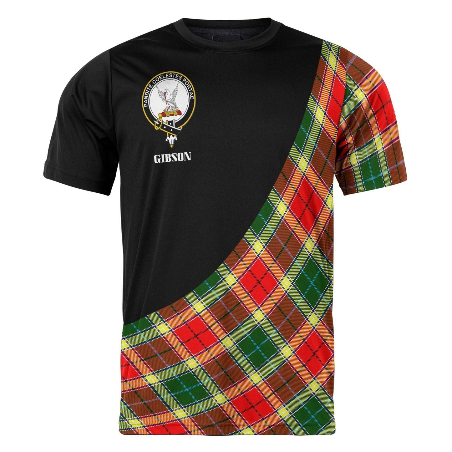 Printivon Gibson Clan Tartan with Kilt Design Personalized Tee Shirt Scotland Gift For Mom and Dad