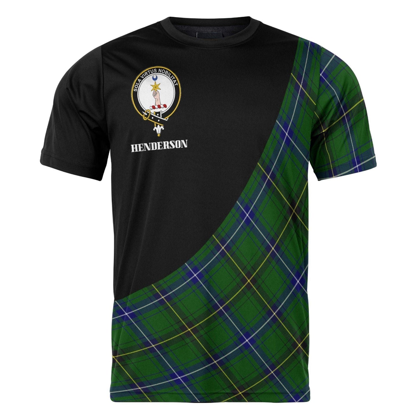 Printivon Henderson Clan Tartan with Kilt Design Personalized Tee Shirt Scotland Gift For Mom and Dad