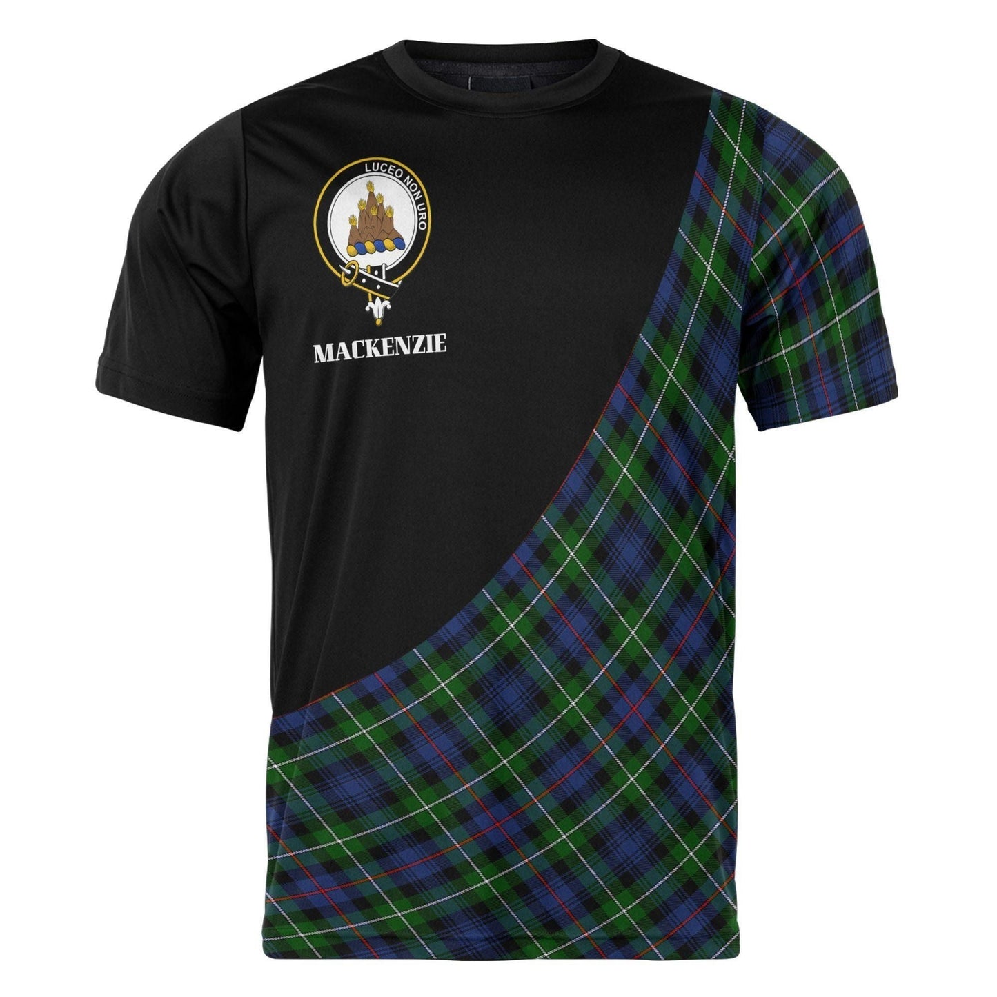 Printivon MacKenzie Clan Tartan with Kilt Design Personalized Tee Shirt Scotland Gift For Mom and Dad