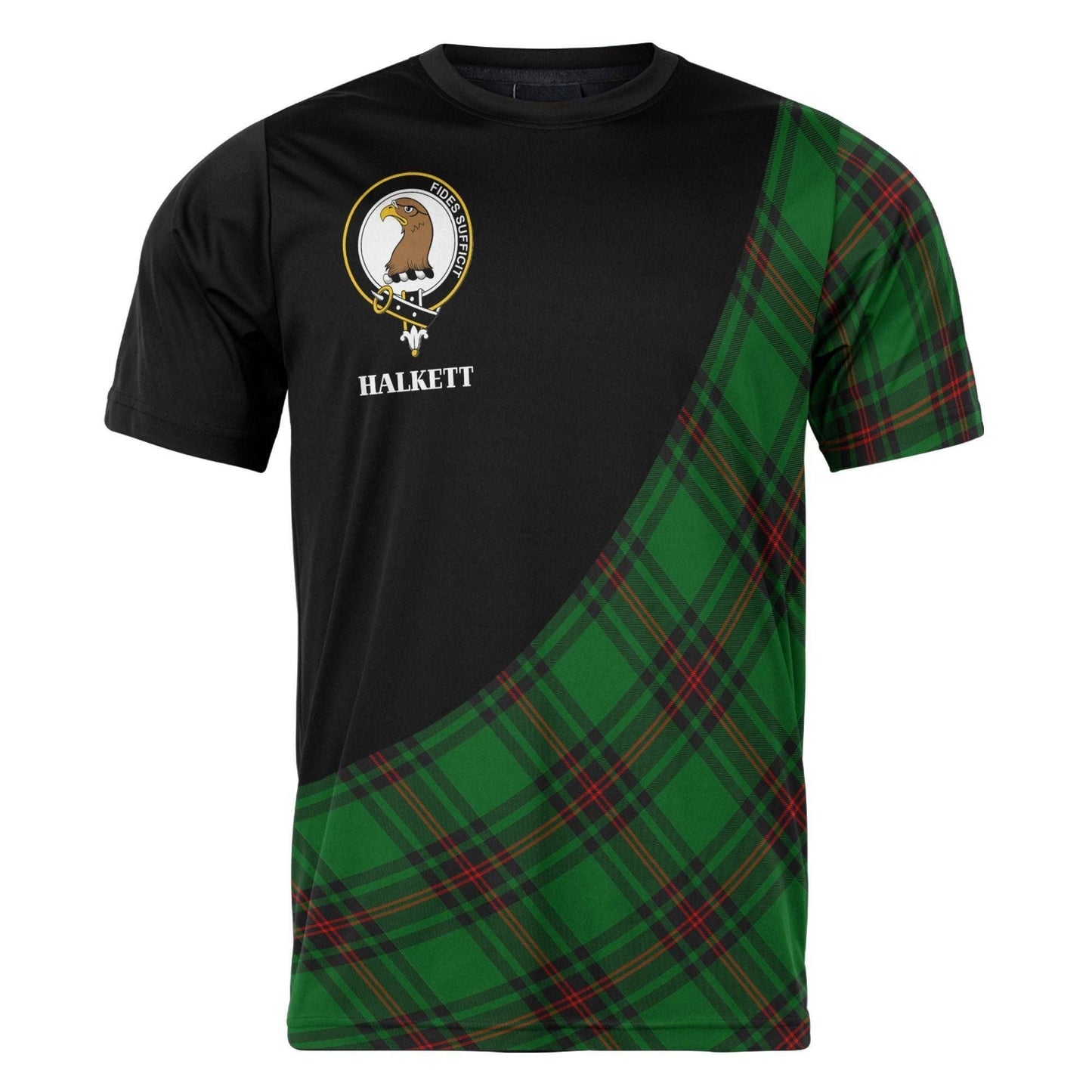 Printivon Halkett Clan Tartan with Kilt Design Personalized Tee Shirt Scotland Gift For Mom and Dad