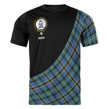 Printivon Hope Clan Tartan with Kilt Design Personalized Tee Shirt Scotland Gift For Mom and Dad