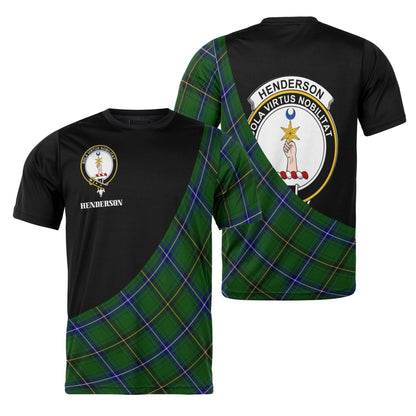 Printivon Henderson Clan Tartan with Kilt Design Personalized Tee Shirt Scotland Gift For Mom and Dad
