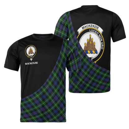 Printivon MacKenzie Clan Tartan with Kilt Design Personalized Tee Shirt Scotland Gift For Mom and Dad