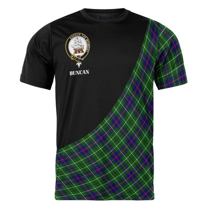 Printivon Duncan Clan Tartan with Kilt Design Personalized Tee Shirt Scotland Gift For Mom and Dad