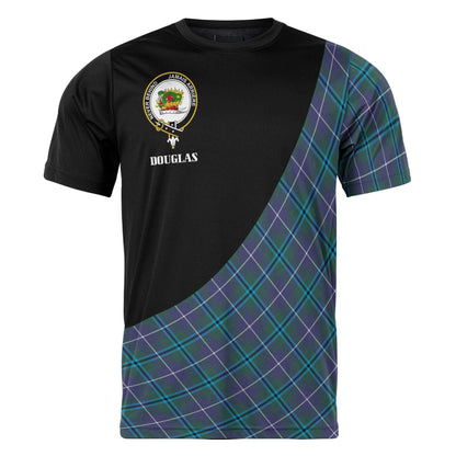 Printivon Douglas Clan Tartan with Kilt Design Personalized Tee Shirt Scotland Gift For Mom and Dad