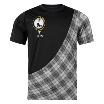 Printivon Glen Clan Tartan with Kilt Design Personalized Tee Shirt Scotland Gift For Mom and Dad