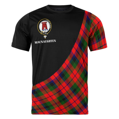 Printivon MacNaughten Clan Tartan with Kilt Design Personalized Tee Shirt Scotland Gift For Mom and Dad